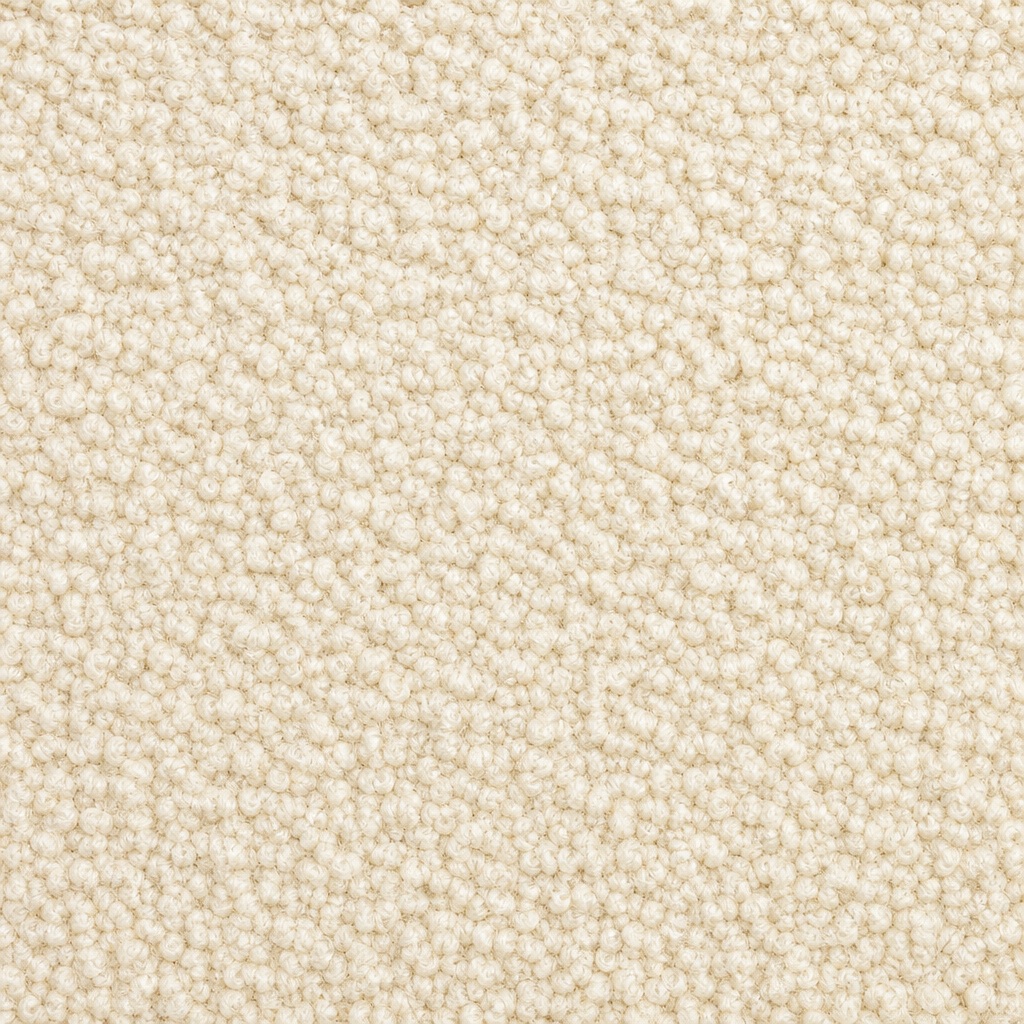 Cream square boucle textile texture with a soft woven pattern