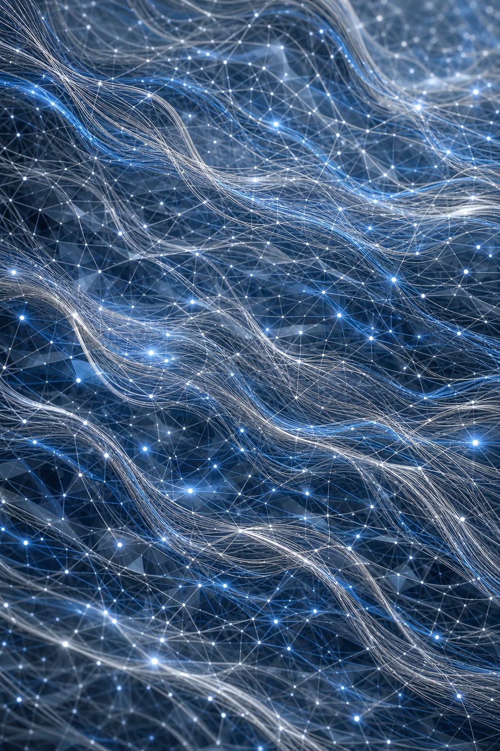Preview for Silver Blue Flowing Signal Mesh Background