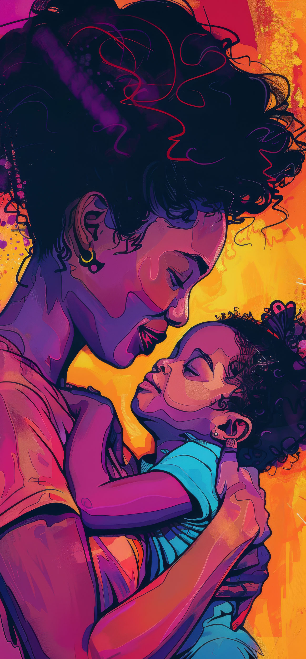 Preview for Mother-child-illustration-mothers-day-background-c83d6