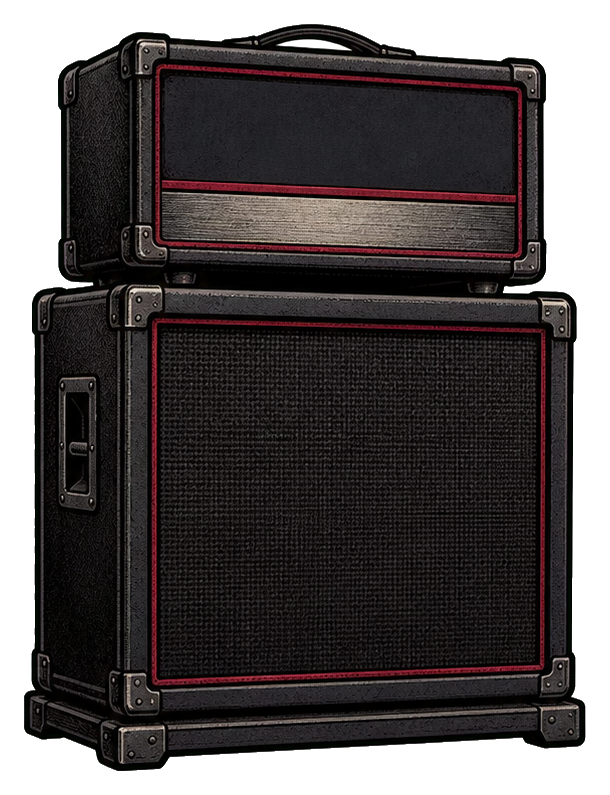 Preview for Charcoal Amplifier Stack Sticker