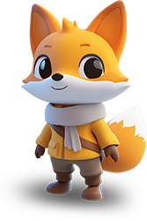 Preview for Cartoon-adventure-fox-character-sticker-264de