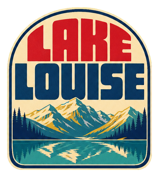 Preview for Lake Louise Retro Canada Sticker