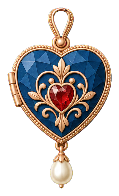 Preview for Sapphire Heart Locket Sticker