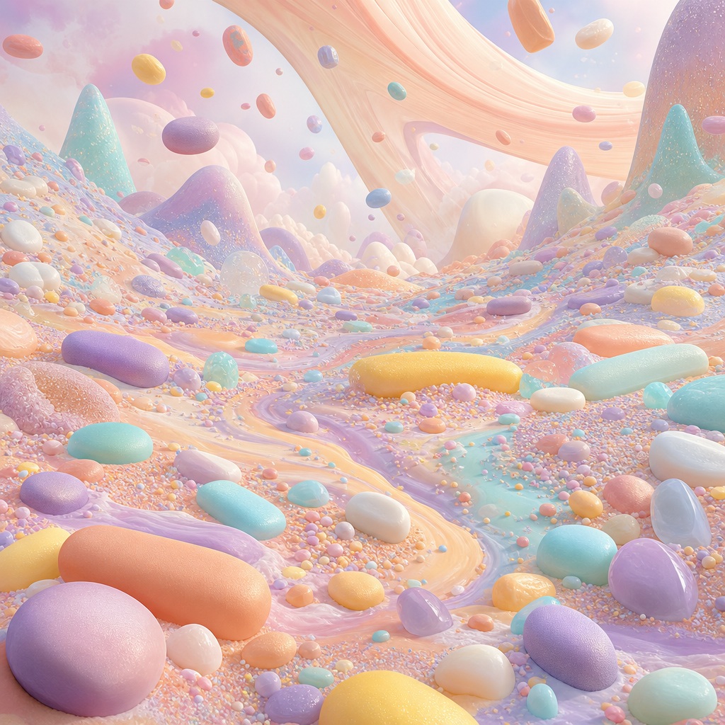 Preview for Soft Pastel Sprinkle Field Background