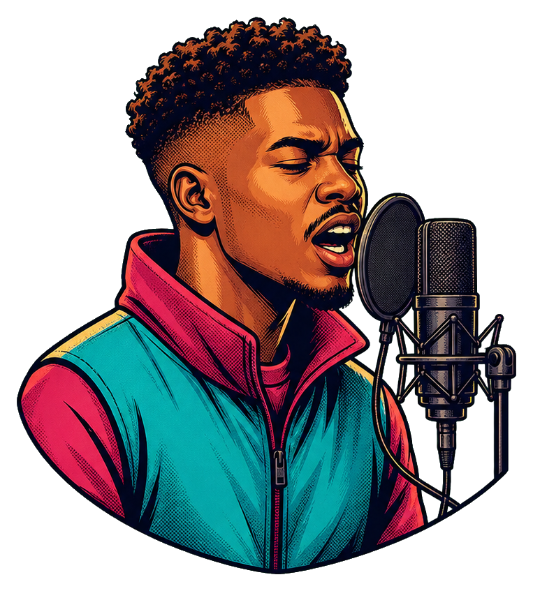 Preview for Hip Hop Singer Sticker Graphic