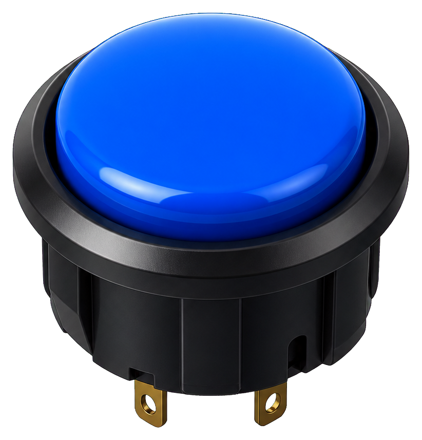 Preview for Blue Arcade Button Sticker