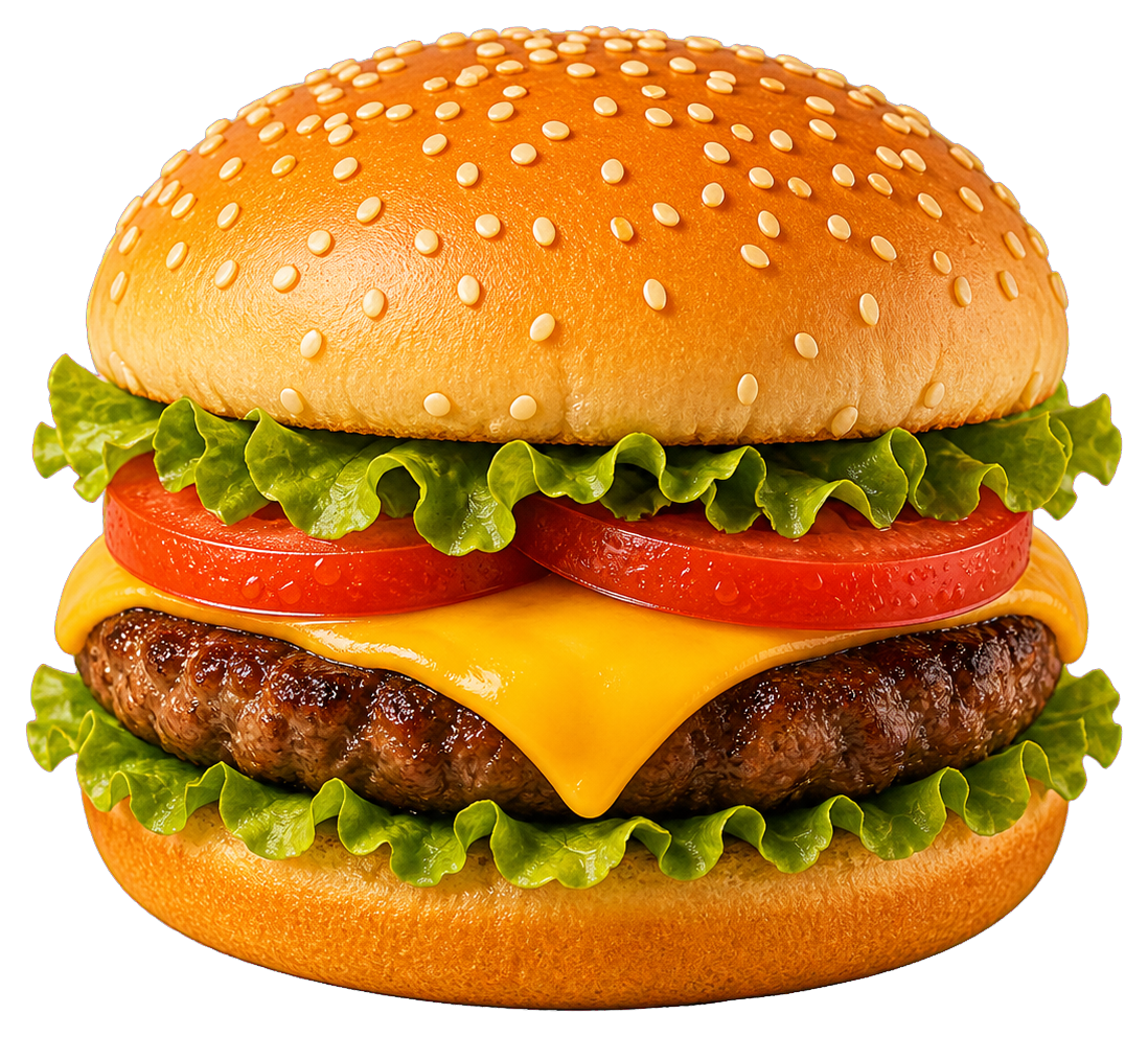 Preview for Cute Burger Sticker For Food Designs