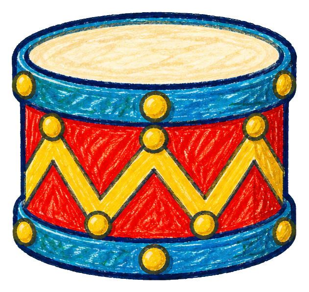 Preview for Crayon Playroom Toys Toy Drum