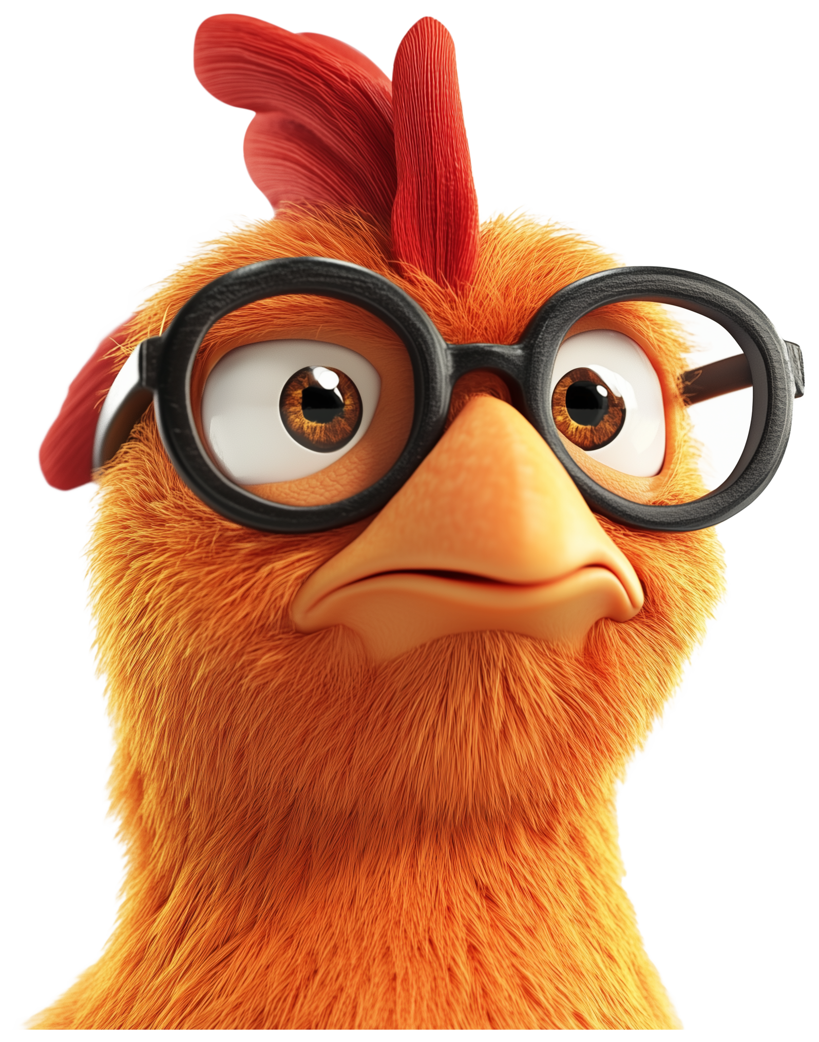 Preview for Cartoon Chicken Sticker Graphic