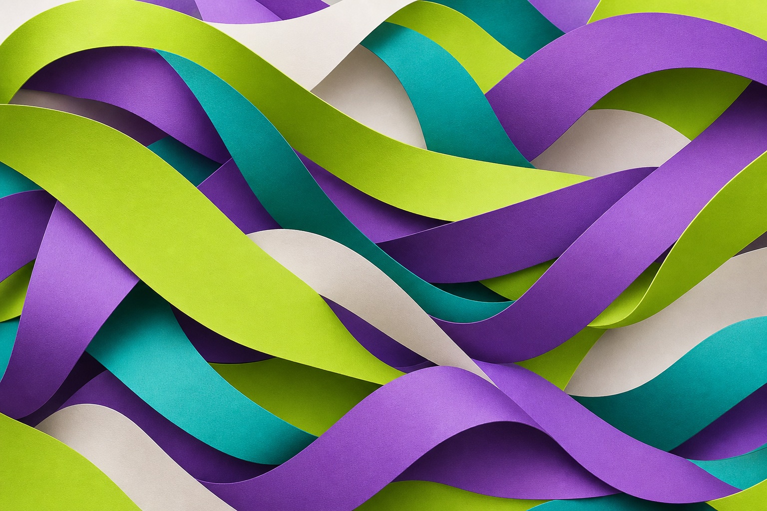 Preview for Lime Violet Layered Ribbon Currents Background