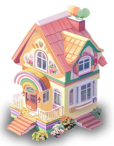 Preview for Whimsical-colorful-house-illustration-building-sticker-70a6b