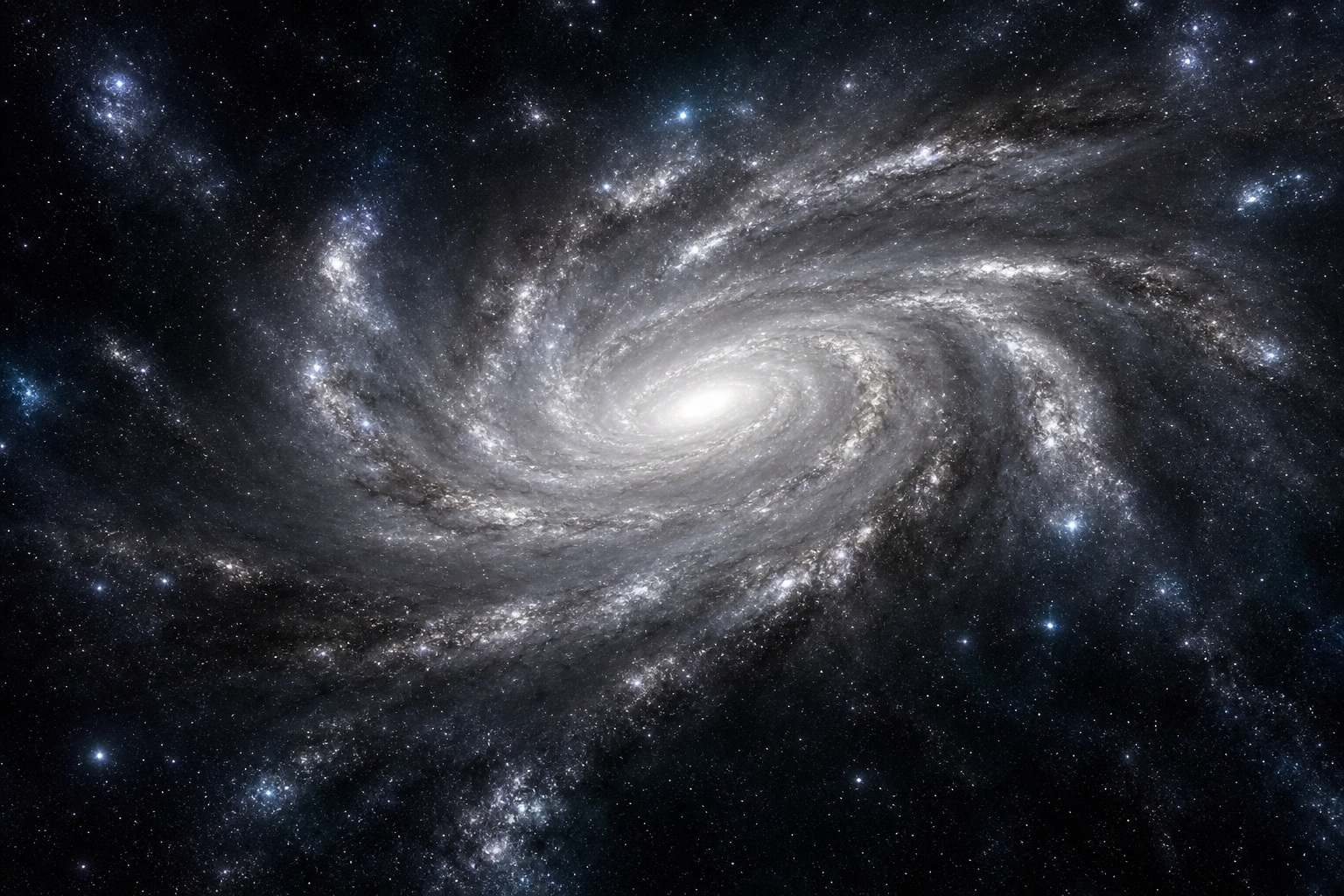 Preview for Silver Spiral Galaxy Stock Background