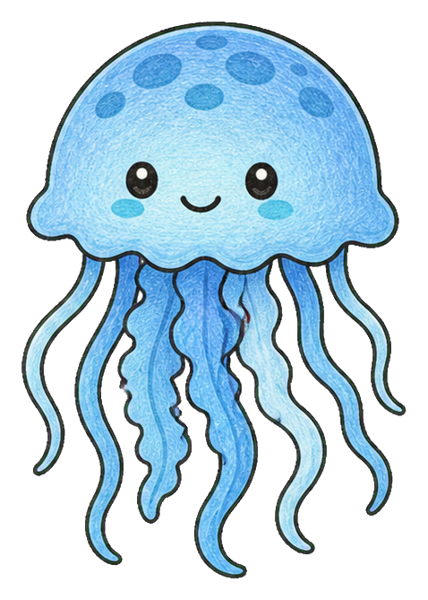 Preview for Blue Jellyfish Sticker