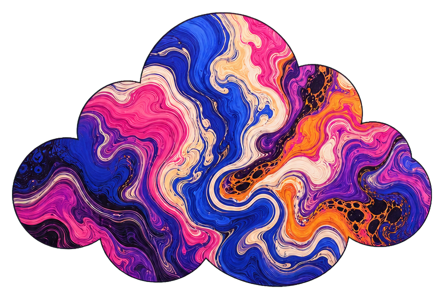 Preview for Marbled Ink Cloud Sticker
