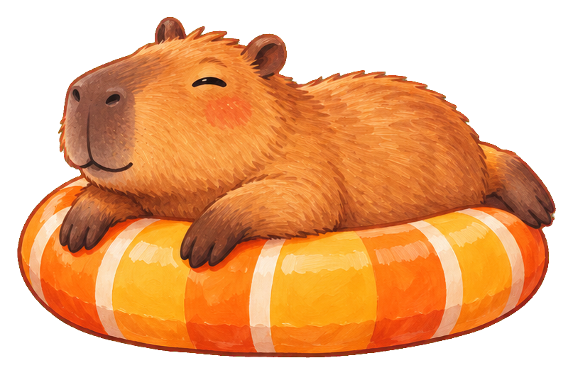 Preview for Chill Capybara Pool Float