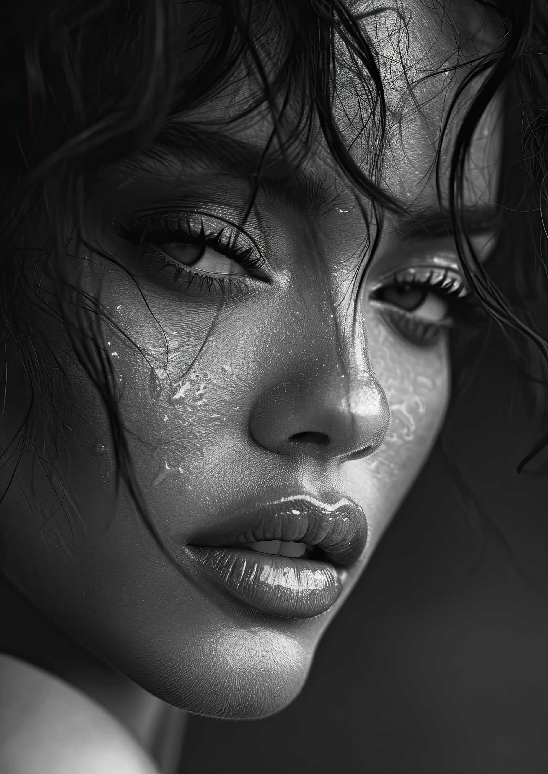 Preview for Monochrome-woman-portrait-celebrities-background-f7b4a