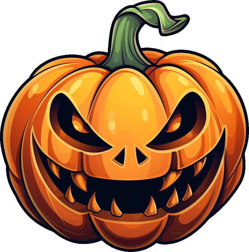 Preview for Halloween-jack-o-lantern-illustration-pumpkins-sticker-d24b0