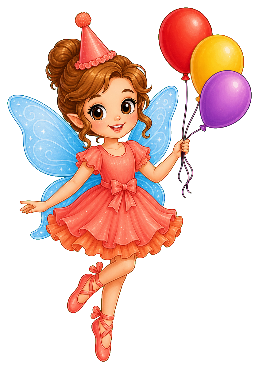 Preview for Birthday Balloon Fairy Sticker For Party Designs