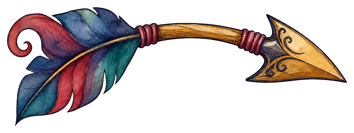 Preview for Watercolor Feather Arrow Sticker