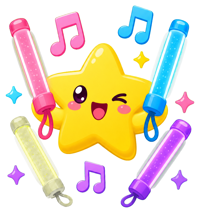 Preview for Glow Sticks Sticker For Party Designs