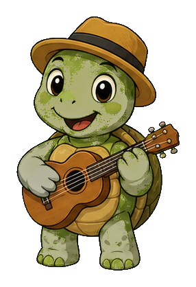 Preview for Turtle Musician Sticker