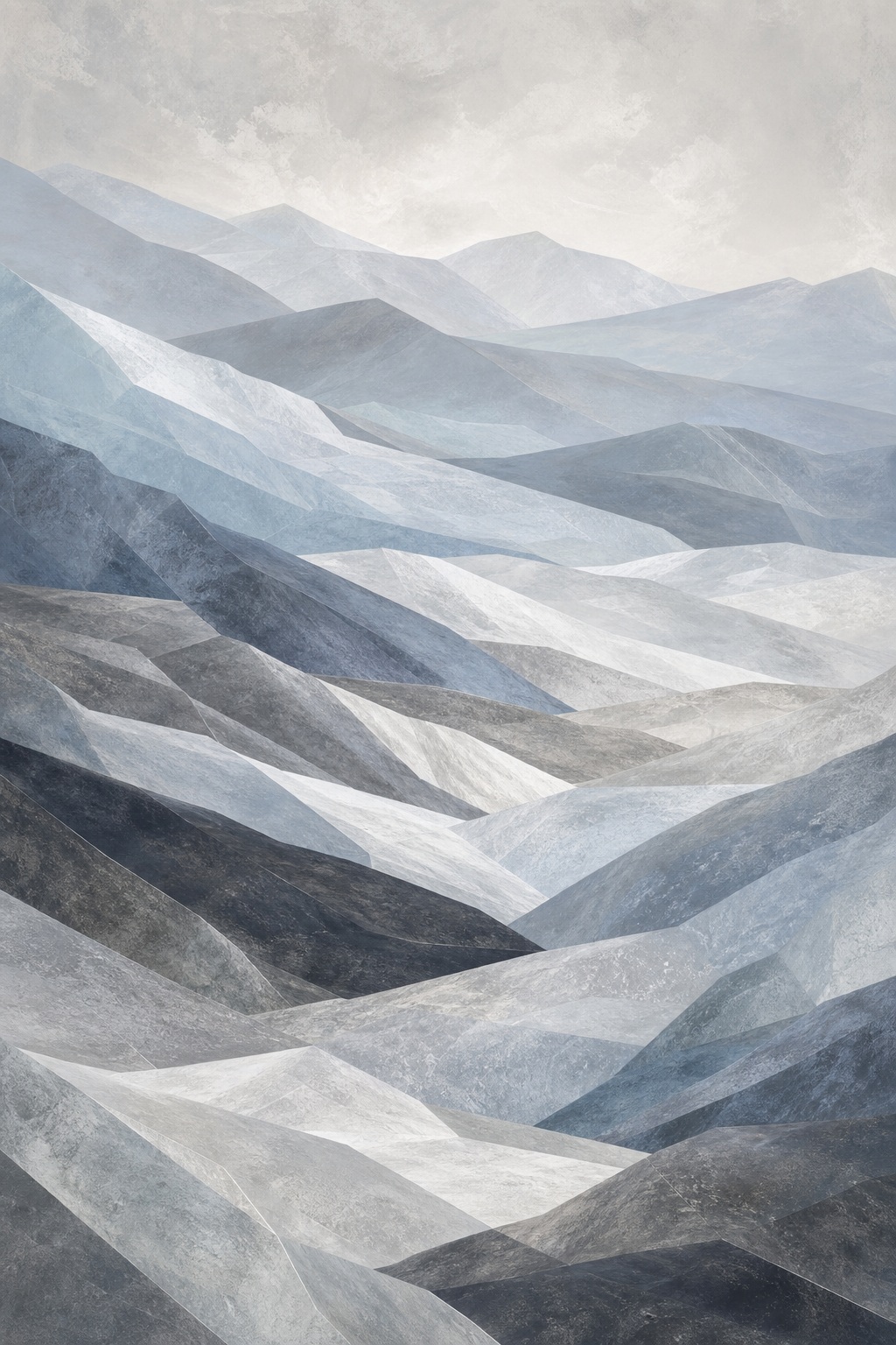 Preview for Icy Neutral Mountain Layers Background