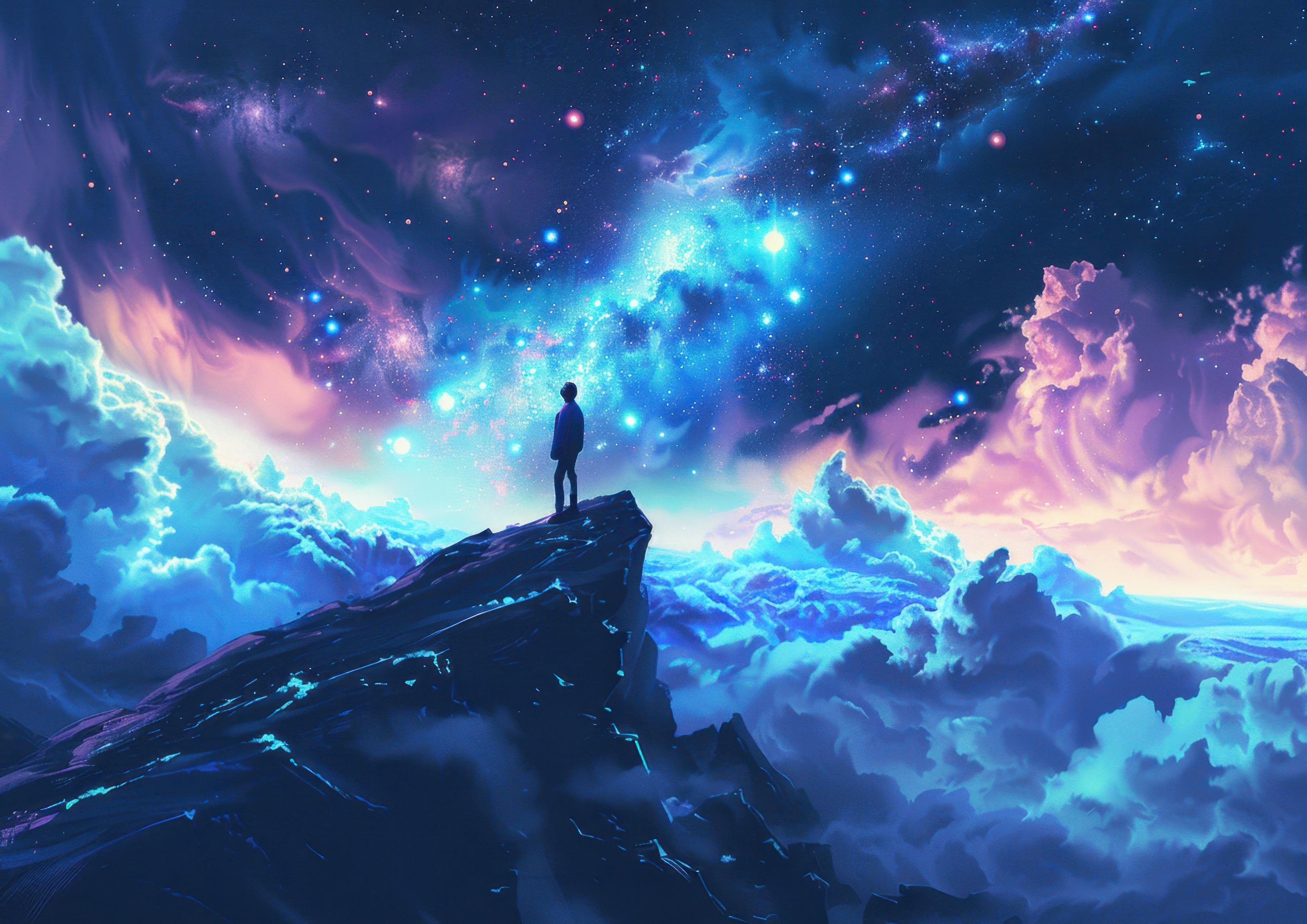 Preview for Cosmic-landscape-silhouette-astrophotography-photo-background-e6d25