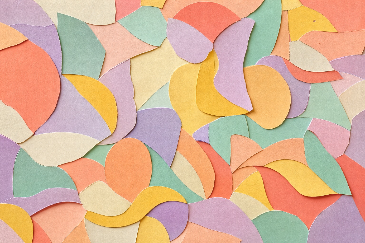 Preview for Pastel Citrus Paper Mosaic Field Background