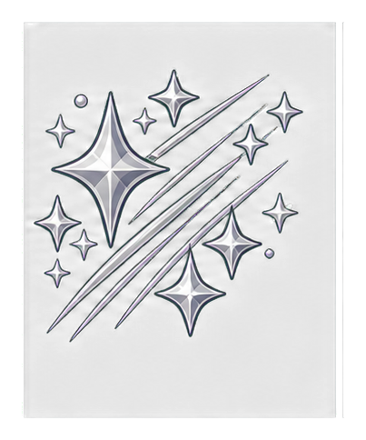 Preview for Silver Rhombus Sparkle Streak Sticker