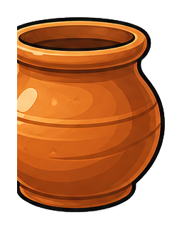 Preview for Clay Pot Sticker For Creative Designs