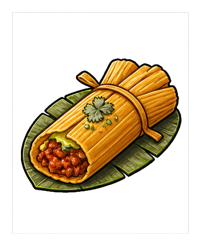 Preview for Tamale Sticker Graphic For Food Designs