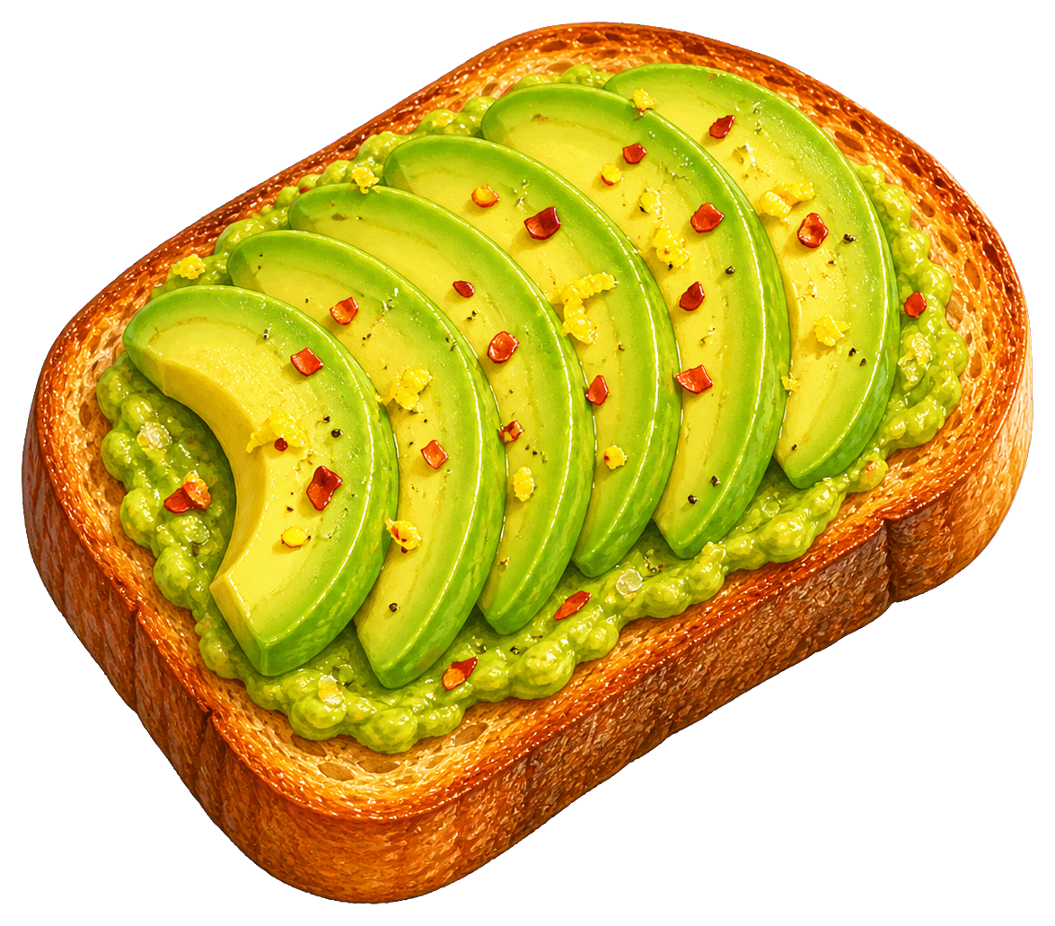 Preview for Avocado Toast Sticker Graphic