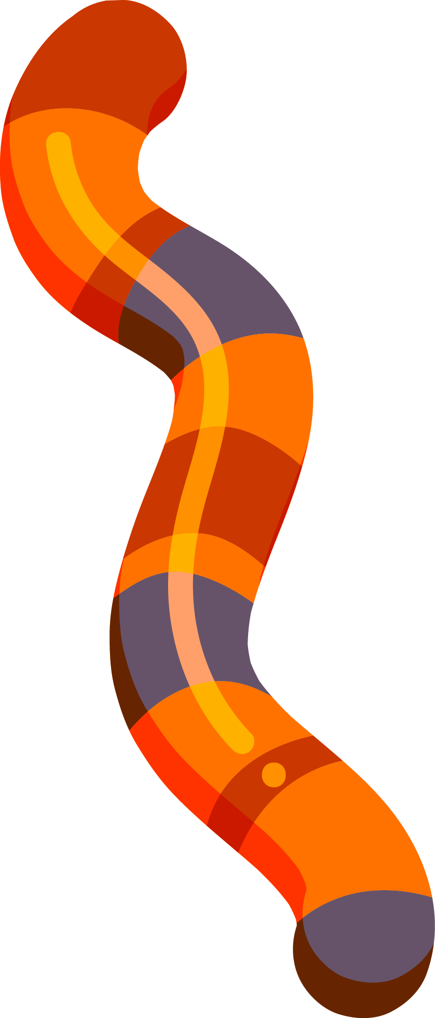 Preview for Vibrant-orange-squiggle-halloween-candy-sticker-b772c