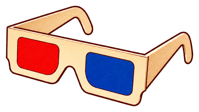 Preview for Movie Night Popcorn Retro 3d Glasses