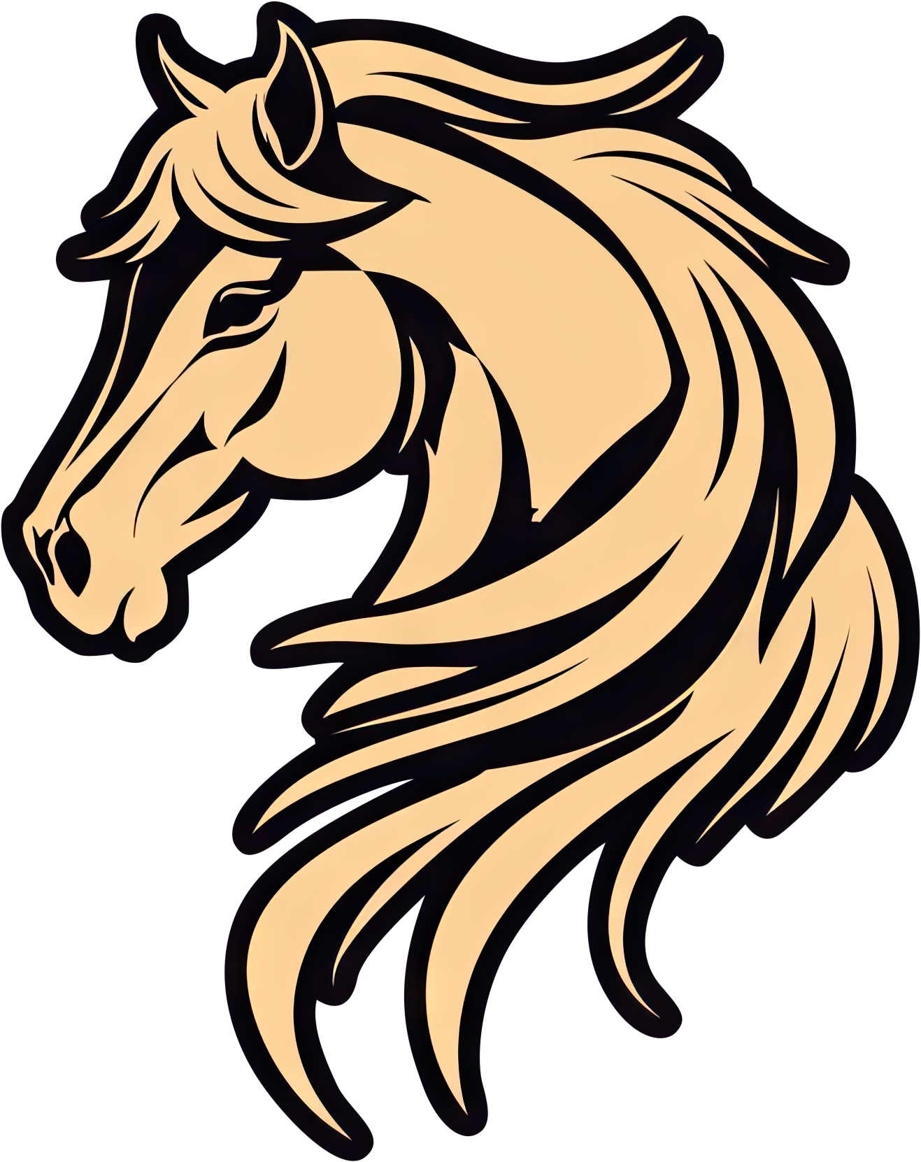 Preview for Horse-head-illustration-logo-animal-sticker-39d55