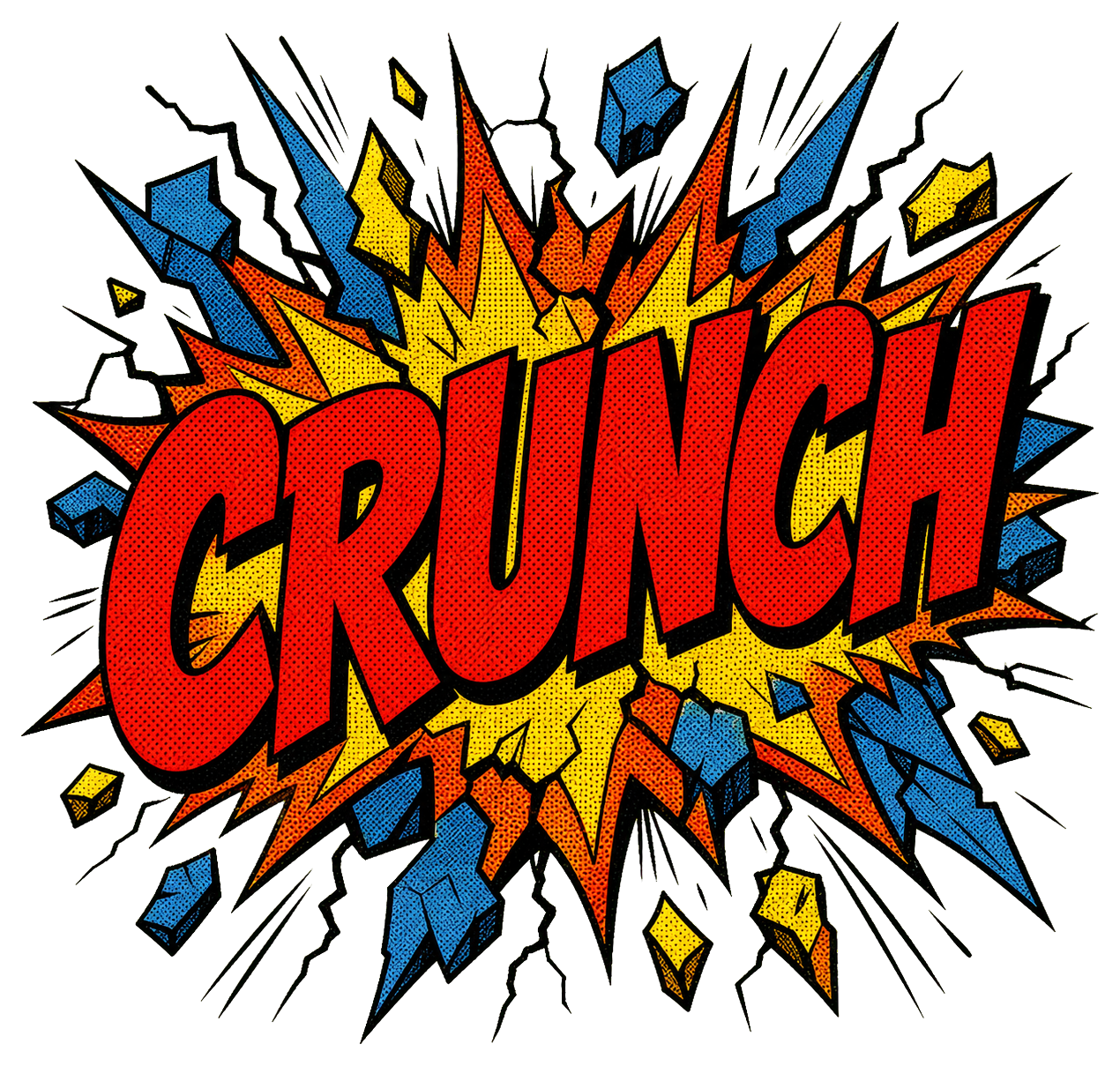 Preview for Crunch Crack Comic Sticker Graphic