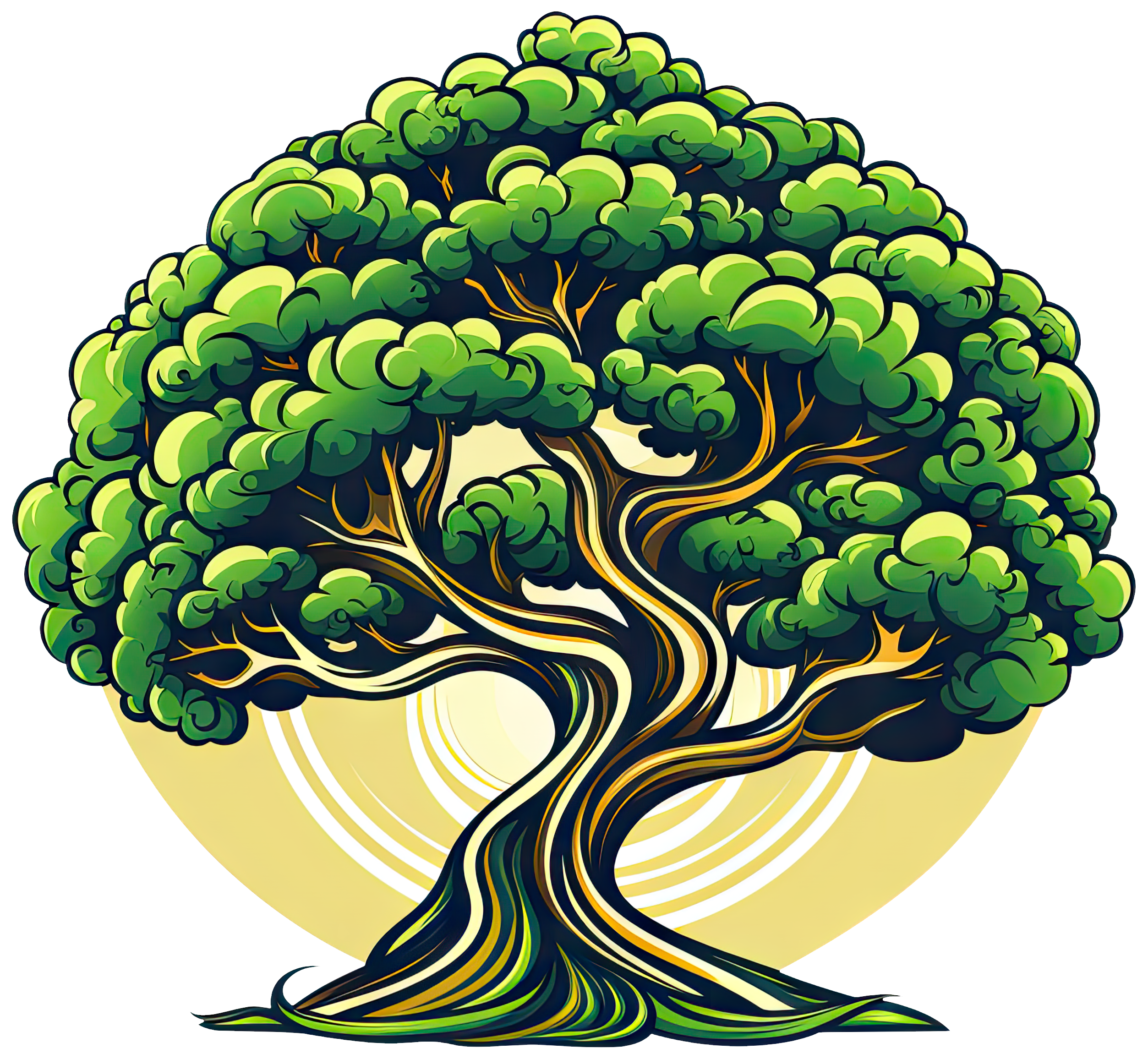 Preview for Stylized-tree-illustration-logo-tree-sticker-2e97f