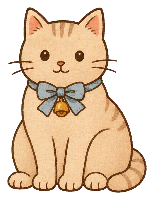 Preview for Cream Christmas Cat Sticker Graphic