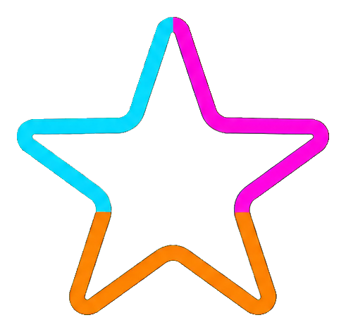 Preview for Neon Tube Star Sticker