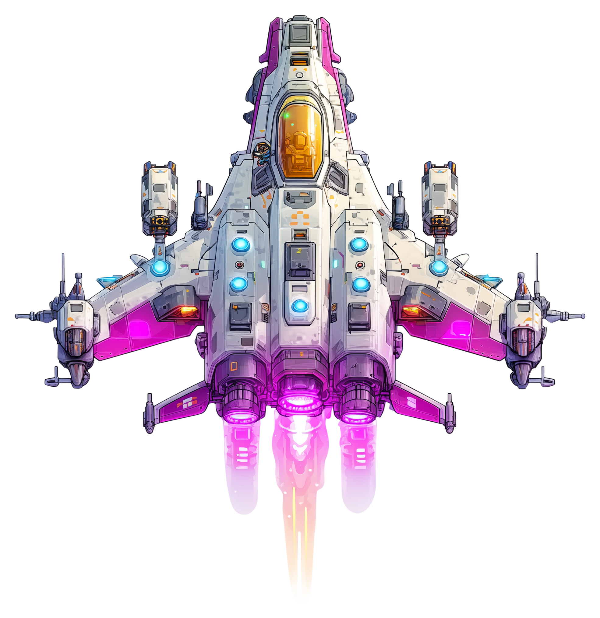 Preview for Futuristic-fighter-jet-design-spaceship-sticker-cf2ce