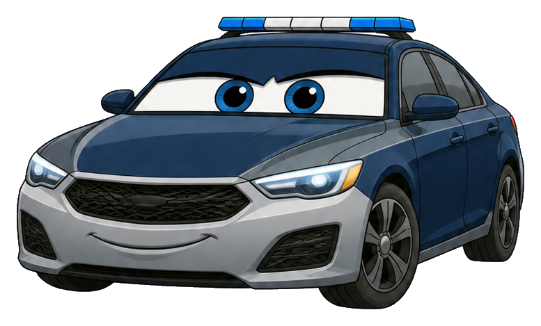 Preview for Confident Patrol Cruiser Character Sticker