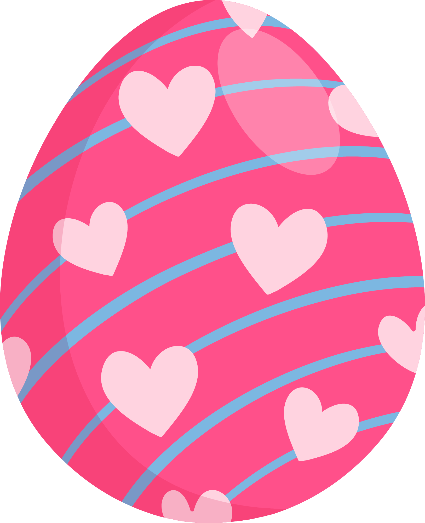 Preview for Pink-easter-egg-with-hearts-sticker-a9701