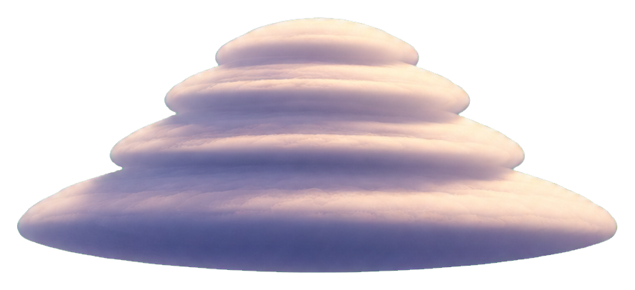 Preview for Stacked Lenticular Saucers Sticker
