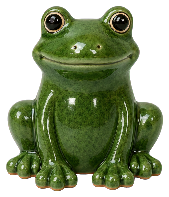 Preview for Forest Green Ceramic Frog Sticker