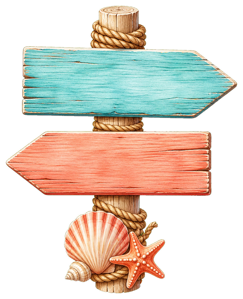 Preview for Beach Sign Blank Sticker
