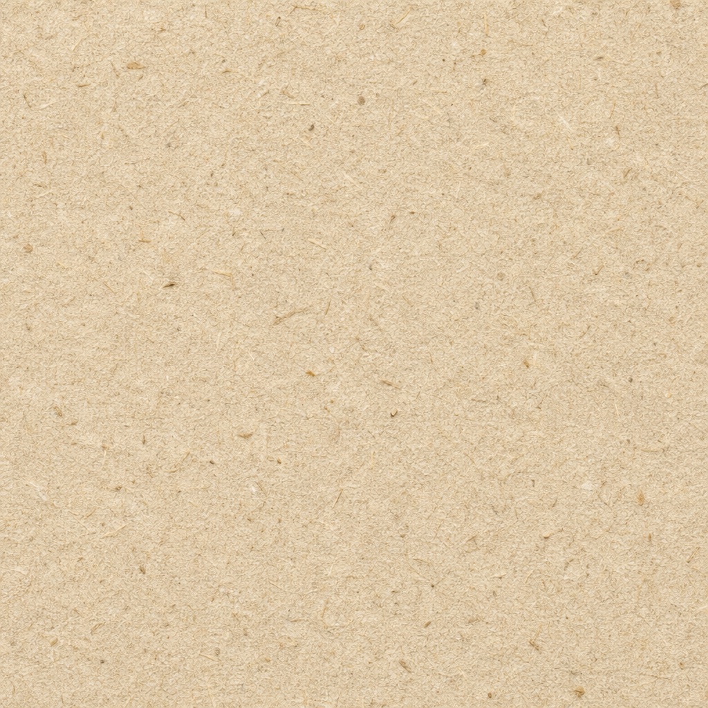 Beige recycled paper texture with fine fibers and a natural speckled surface.