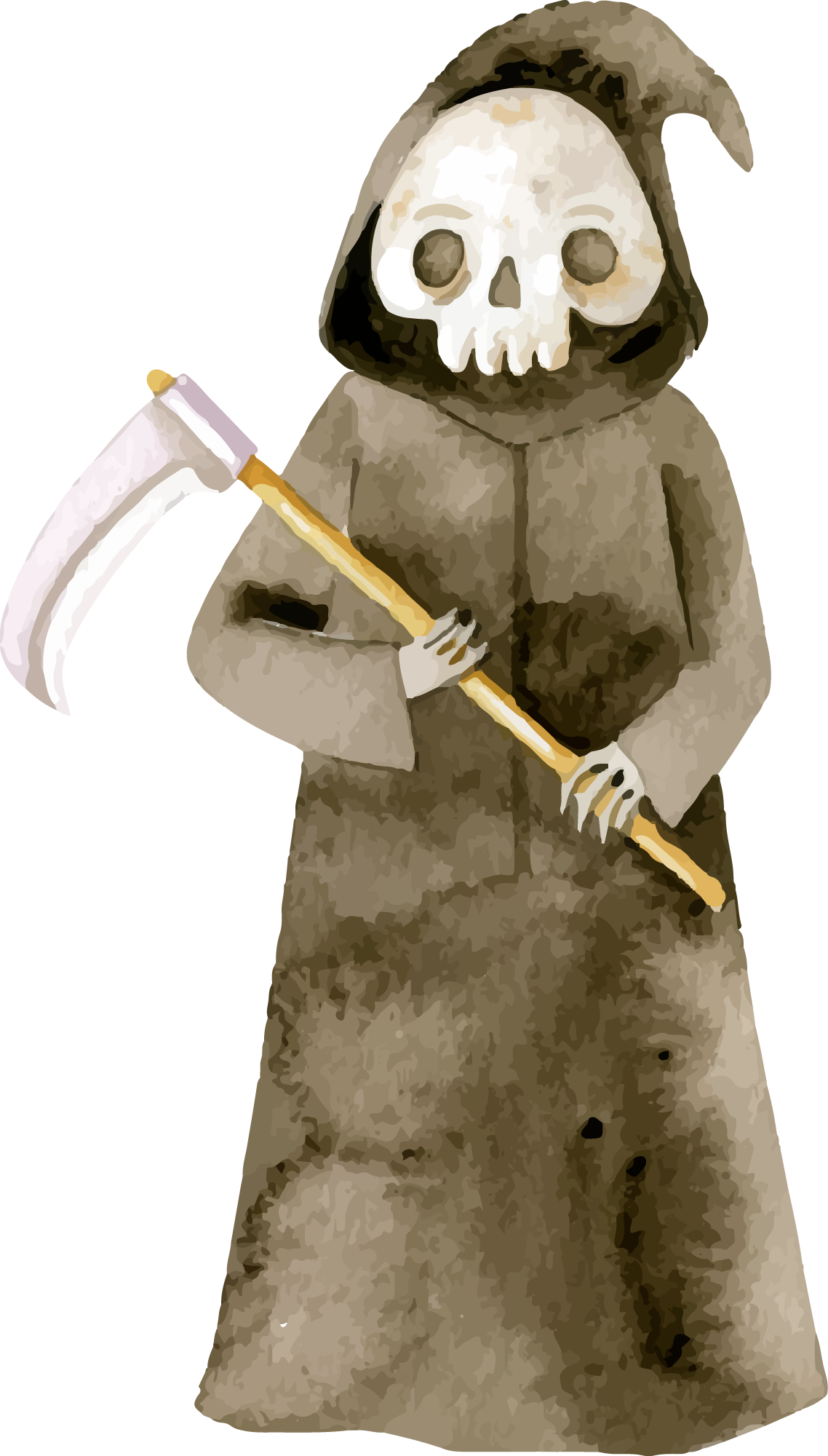 Preview for Grim-reaper-illustration-halloween-watercolor-sticker-53e2d