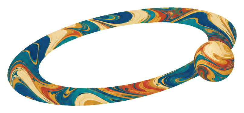 Preview for Marbled Celestial Shapes Orbital Ellipse
