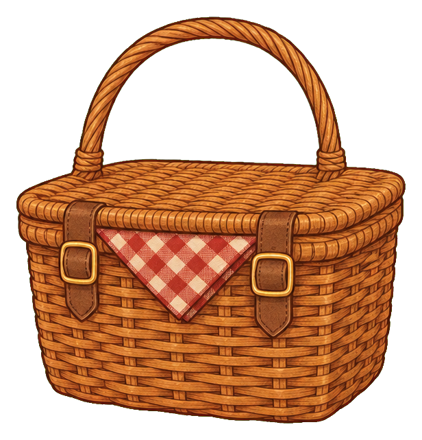 Preview for Cranberry Gingham Harvest Hamper Sticker