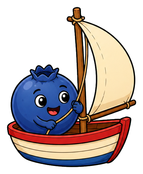 Preview for Blueberry Sailboat Sticker
